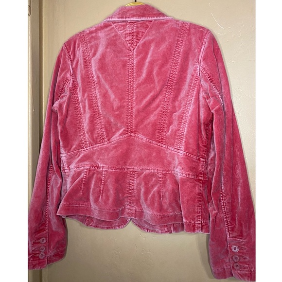 Tommy Hilfiger Velvet Hot Pink Blazer 90’s size M - Picture 5 of 7